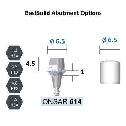 [Bone Level Tapered] BestSolid Abutment Diameter 3.5/4.0/4.8/5.5/6.5