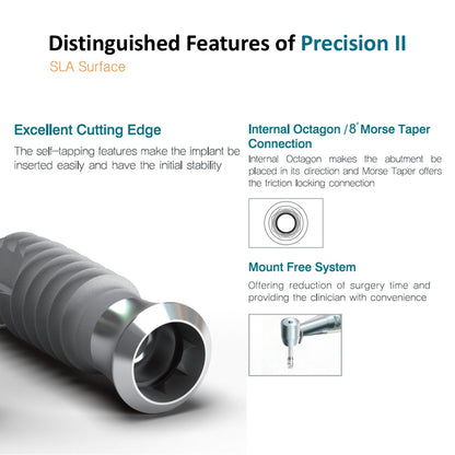 [Tissue Level Precision] Fixture Neck Diameter 6.5 Octa Compatible with Straumann, ITI Types