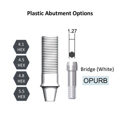 [Bone Level Tapered] Plastic Abutment