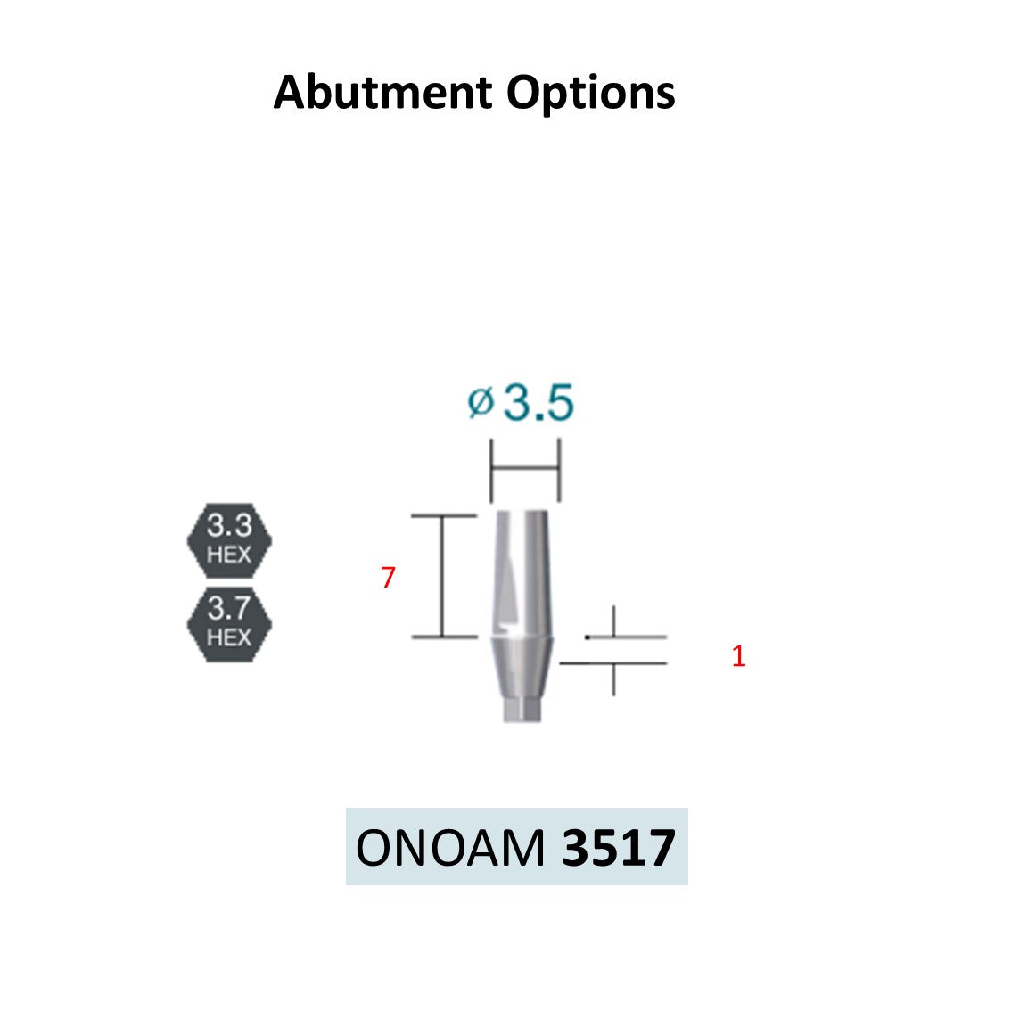 [Bone Level Tapered] BestDuo Abutment Diameter 3.5/4.0/4.8/5.5