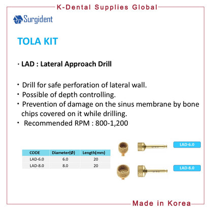 TOLA KIT Dental Lateral Approach Surgical Kit