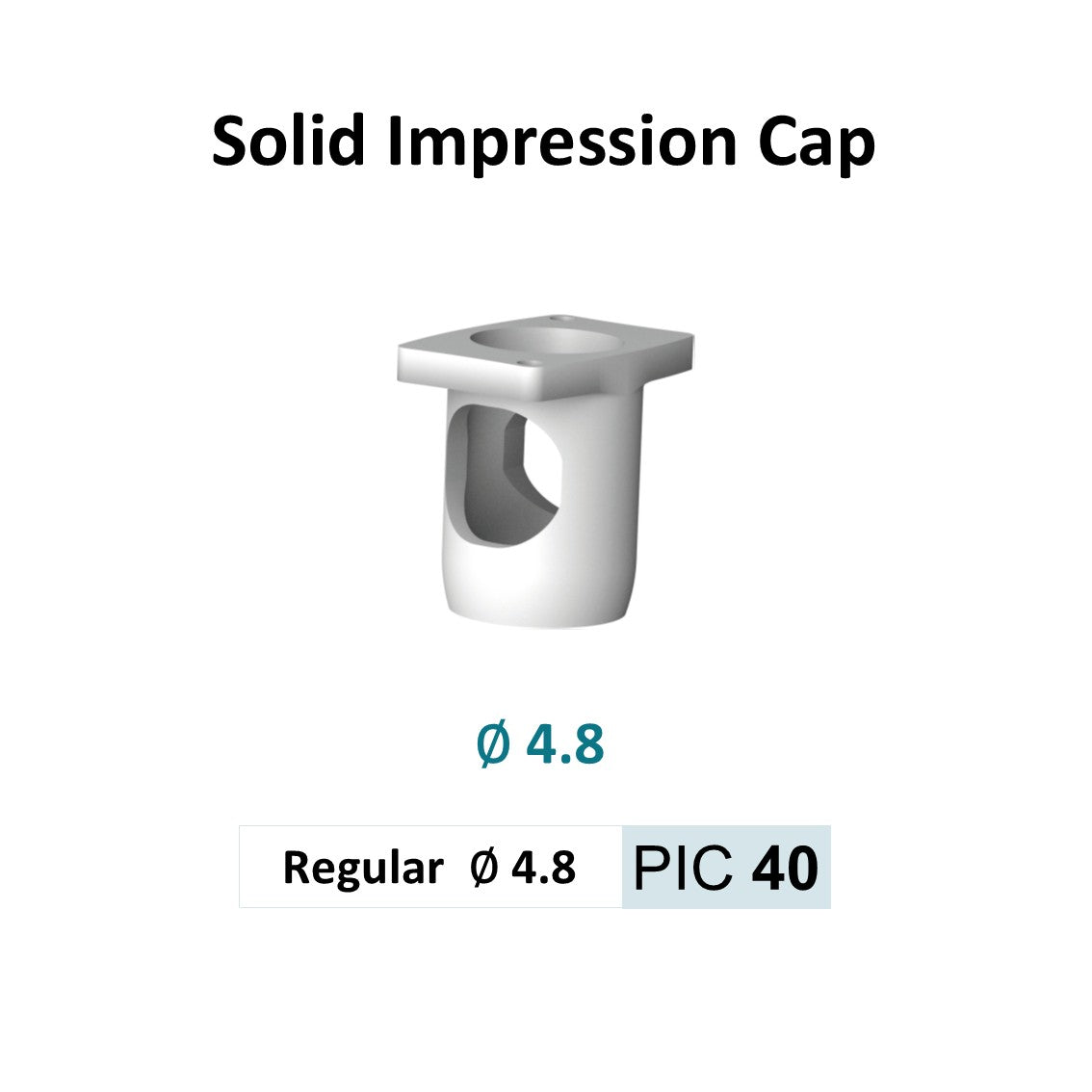 [Tissue Level Precision] Solid Impression Cap