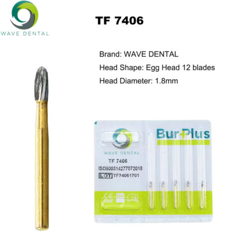 Dental Gold plated Trimming Bur T series TF 7004 7406 7408 7675 7714 7902