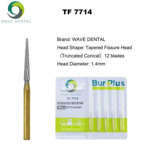 Dental Gold plated Trimming Bur T series TF 7004 7406 7408 7675 7714 7902