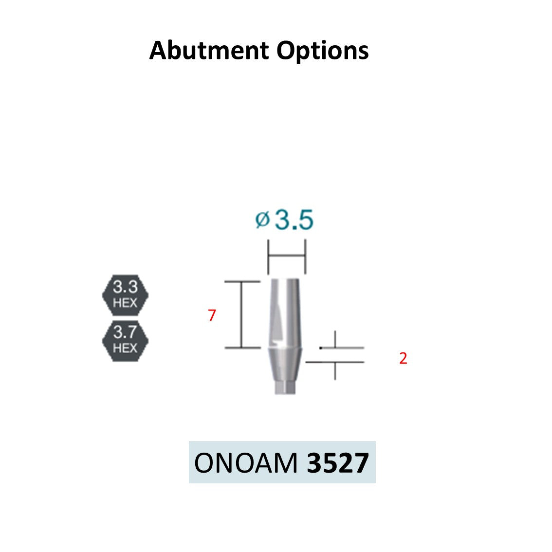 [Bone Level Tapered] BestDuo Abutment Diameter 3.5/4.0/4.8/5.5
