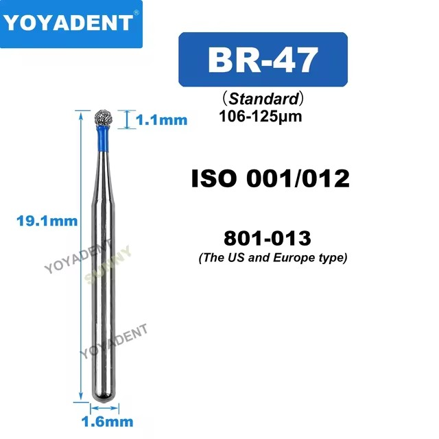 Dental Diamond Strawberries Burs BR type for High Speed 10pcs/Pack