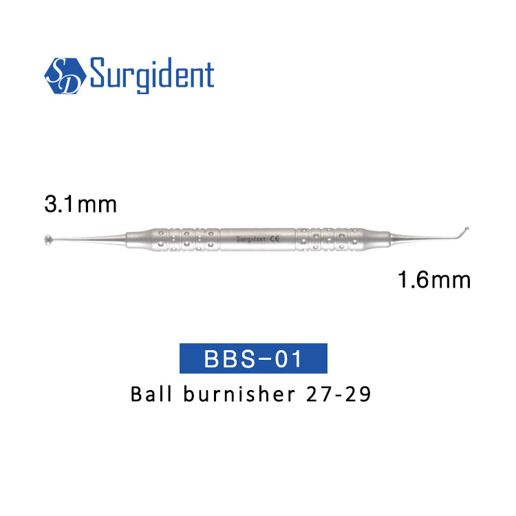 Surgident Dental Ball Burnisher Filling Instrument
