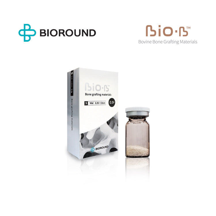 BIO-B Bovine Bone Grafting Materials Vial Small/Large Particle Size Weight 5 types