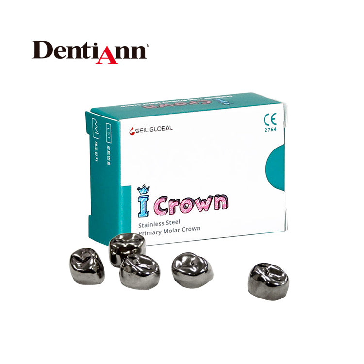 Dental Kids Crown Stainless Steel Primary Molar Crown Made in Korea 48size (5pcs)
