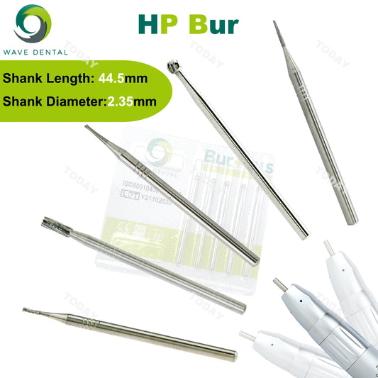 Dental Tungsten Carbide HP Burs For Straight Nose Cone Handpiece 5pcs/pack
