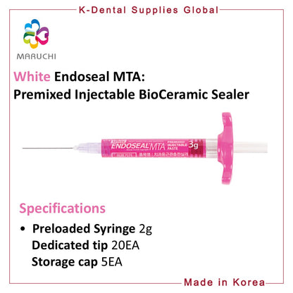 White Endoseal MTA Premixed Injectable BioCeramic Sealer 2g