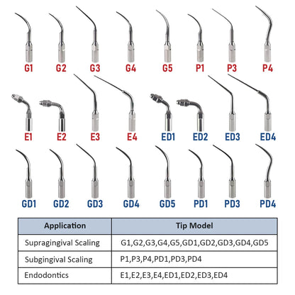 Dental Ultrasonic Scaler Tips For EMS/WOODPECKER and  DTE/SATELEC/NSK