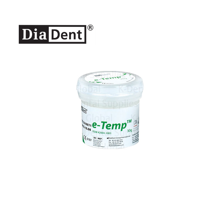 DIADENT e-temp Hydraulic Temporary Restorative Material 30g – K-Dental ...