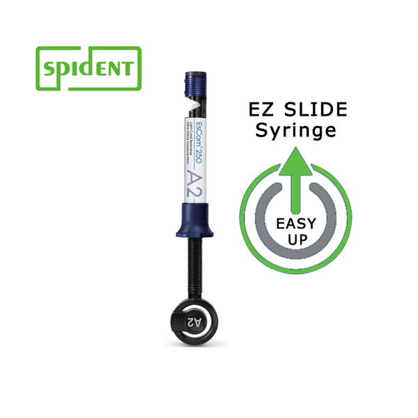 EsCom 250 Light-cured Restorative Naho-hybrid Composite Resin 4g syringe