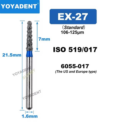 Dental Diamond Strawberries Burs EX type for High Speed 10pcs/Pack