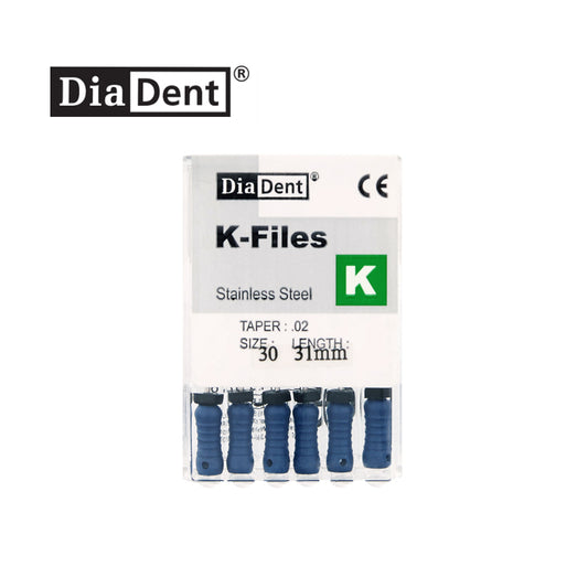 Dental Root Canal Endo K-file Stainless Steel 31mm All sizes (6ea/pkg)