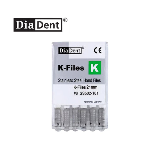 Dental Root Canal Endo K-file Stainless Steel 21mm All sizes (6ea/pkg)