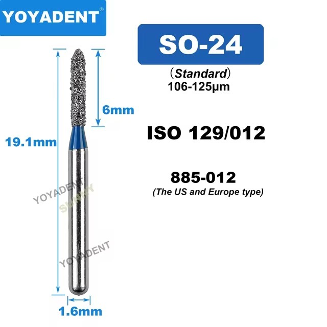 Dental Diamond Burs SO type for High Speed 10pcs/Pack