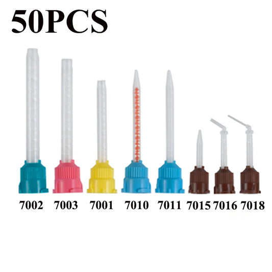 Dental Silicon Impression Mixing Tips Mix Head 50Pcs/Pack