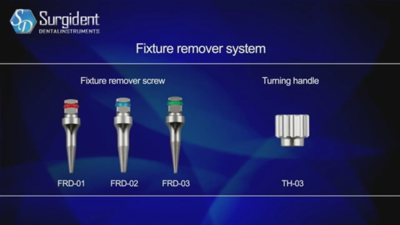 Dental Implant Fixture & Fractured Screw Remover Kit Combo Removal Kit & Components