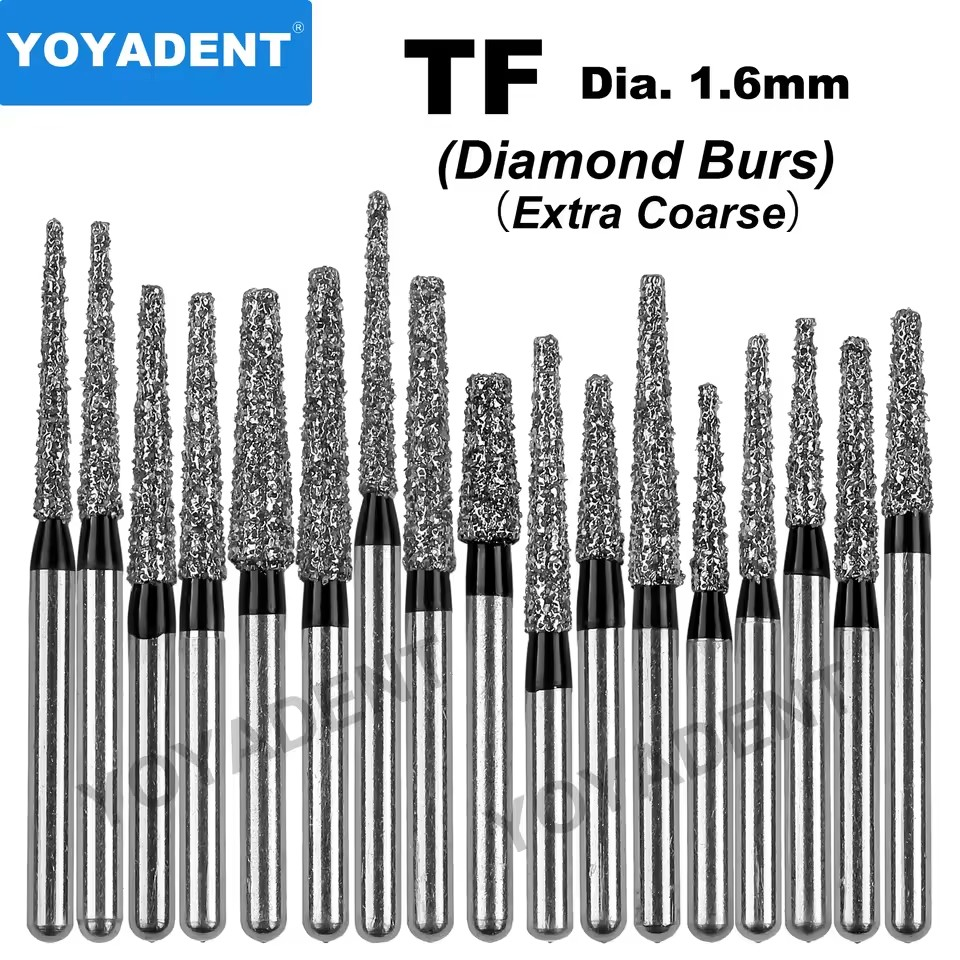 Dental Diamond Burs TF Extra Coarse for High-Speed 10Pcs/Pack