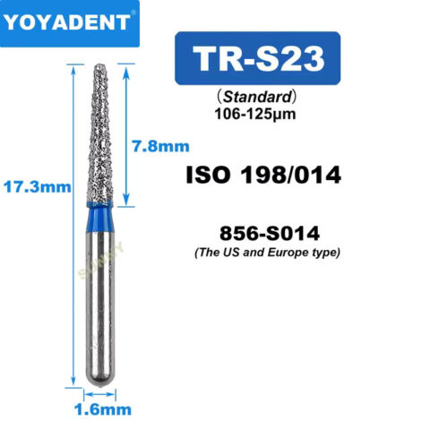 Dental Diamond Burs TR Standard for High Speed 10Pcs/Pack