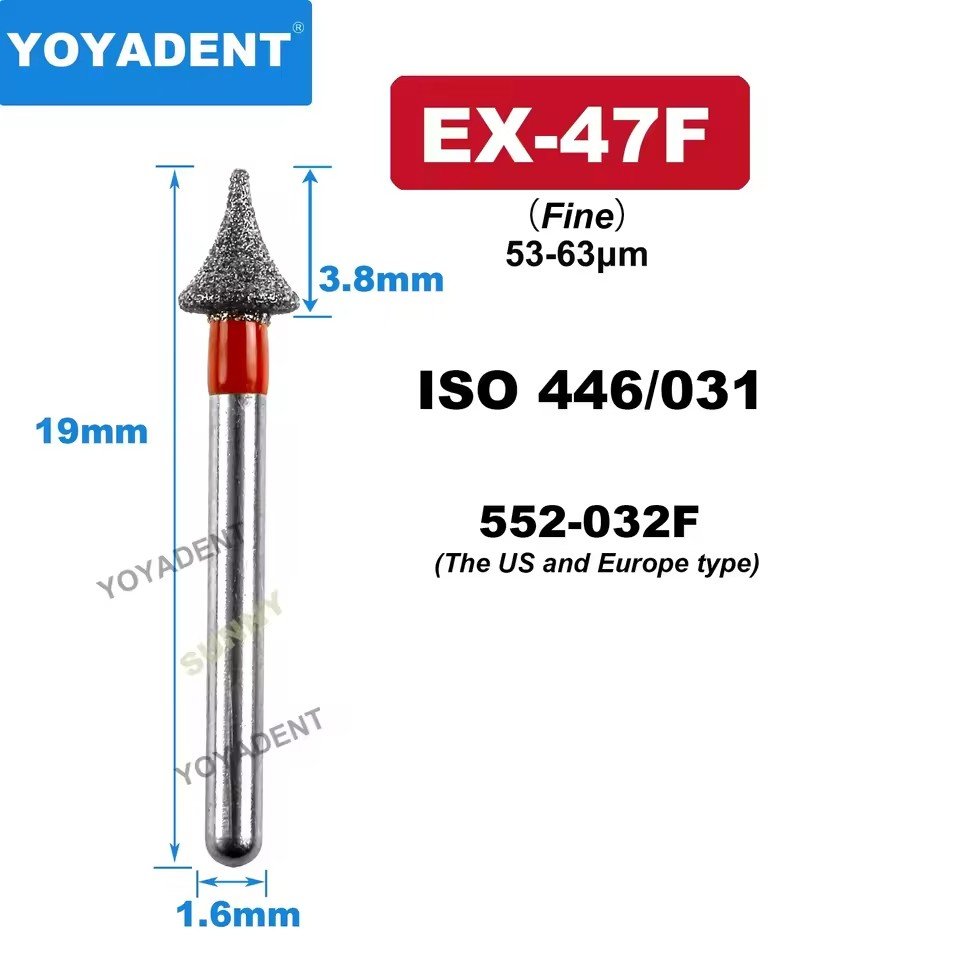 Dental Diamond Strawberries Burs EX type for High Speed 10pcs/Pack