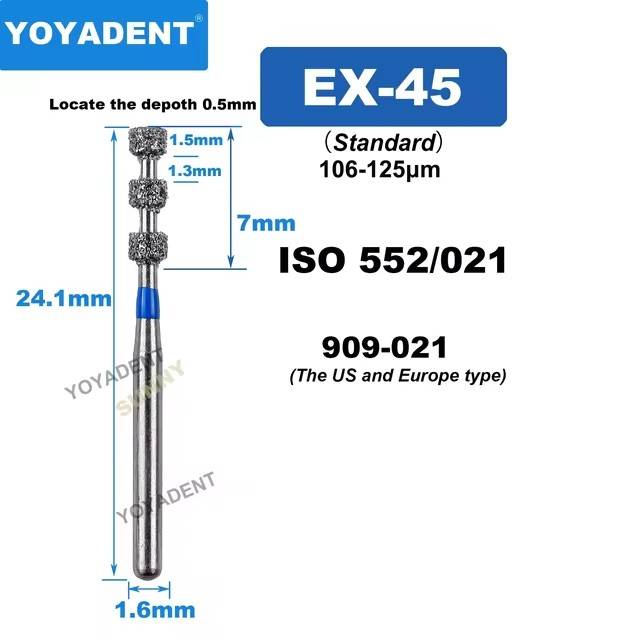 Dental Diamond Strawberries Burs EX type for High Speed 10pcs/Pack