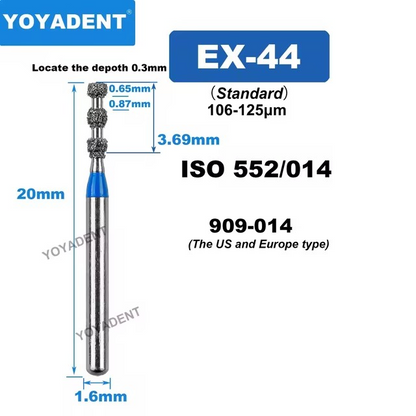 Dental Diamond Strawberries Burs EX type for High Speed 10pcs/Pack